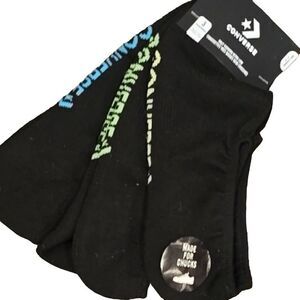 Converse Half Cushion Ultra Low Colored Logo Socks- 3PK